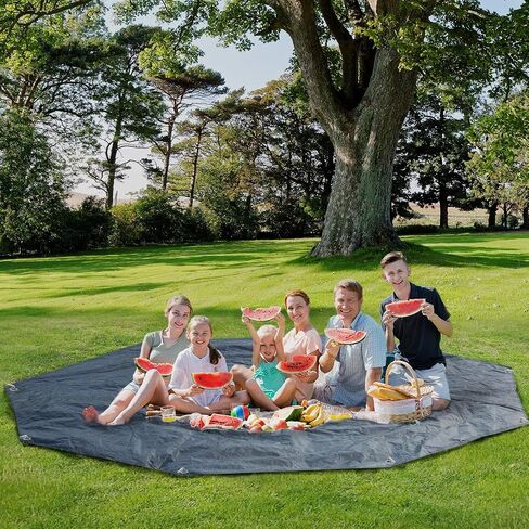 Alvantor Heavy Duty Tarp Waterproof 6'-10'-12'-15' Tarpaulin Ground Trailer with Rust Grommet Weather Resistant Cover Outdoor Camping 10 Mil Thick PE Floor Lightweight Mat in Kuwait