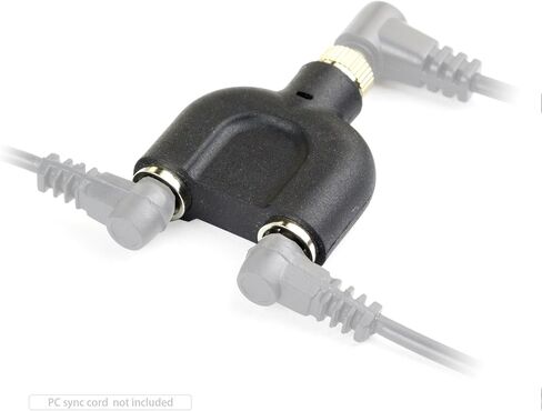 محول تمديد مقسم ثلاثي من Elefront Flash Strobe PC Sync مع قفل لولبي in Kuwait