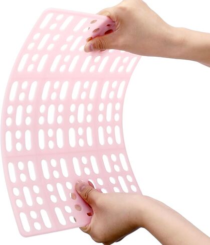 Haull 16 Pcs Plastic Rabbit Cage Mat, Rabbit Floor Mat Small Animal Feet Pad Cage Resting Mat, Pads for PET Hamster Rat Chinchilla Guinea Pig, Bunny Cage Mat 13.3 x 9.6 Inch(Pink) in Kuwait
