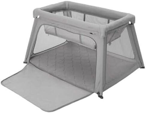 Newton Baby Organic Fitted Sheets for Travel Crib & Play Yard Floor Pad (2-Pack) - 100% Breathable, Washable and Ultra-Soft, 100% Organic Muslin Cotton, 34" x 48", Grey in Kuwait