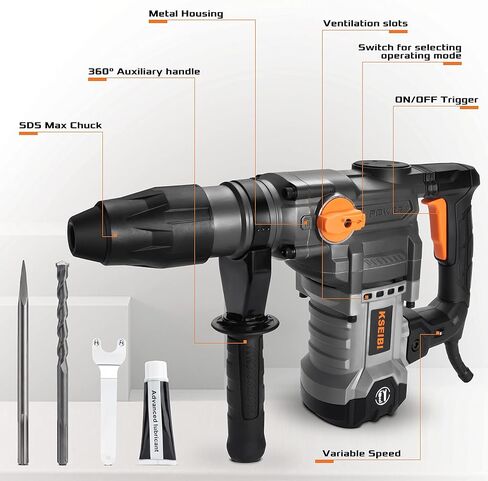 كسيبي مثقاب مطرقة دوارة 1-5/8 انش من اس دي اس ماكس، دعامة خرسانية 13 امبير (KBH 9-40) in Kuwait