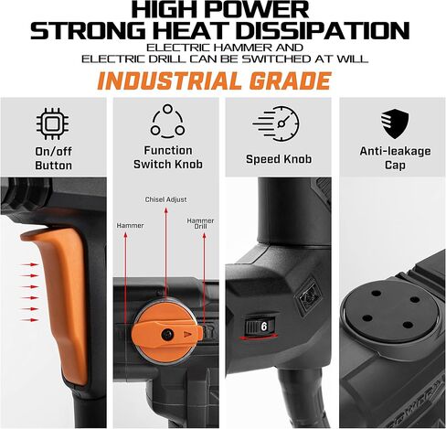 كسيبي مثقاب مطرقة دوارة 1-5/8 انش من اس دي اس ماكس، دعامة خرسانية 13 امبير (KBH 9-40) in Kuwait