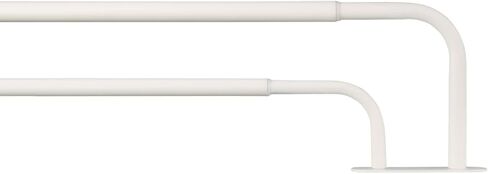 Exclusive Home Curtains - ER1028-06 66120 Fetter Wrap Around Double Curtain Rod, 66"-120", Matte Black in Kuwait