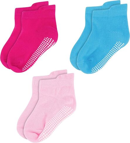 Rising Star Baby Socks 6-12 Months 12-24 Months Toddler Socks Non Slip Grip Ankle Socks for Kids Infant Boys & Little Girls in Saudi Arabia