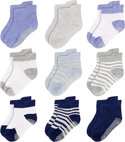 Rising Star Baby Socks 6-12 Months 12-24 Months Toddler Socks Non Slip Grip Ankle Socks for Kids Infant Boys & Little Girls in Saudi Arabia