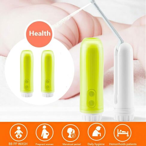 ALLOMN Portable Bidet, Mini Travel Handheld Bidet Sprayer, 140ml Electric Bidet Device with 180° Rotary Foldable Nozzle for Personal Hygiene Cleaning, Soothing Postpartum Care in Kuwait