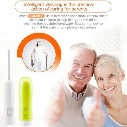 ALLOMN Portable Bidet, Mini Travel Handheld Bidet Sprayer, 140ml Electric Bidet Device with 180° Rotary Foldable Nozzle for Personal Hygiene Cleaning, Soothing Postpartum Care in Kuwait