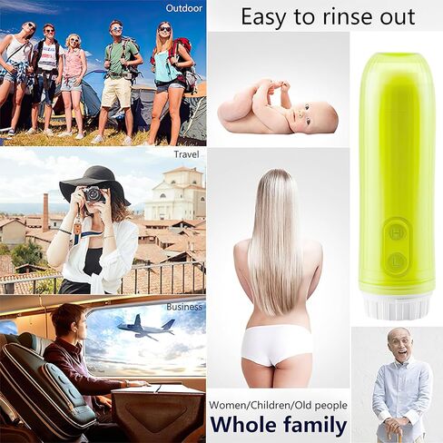 ALLOMN Portable Bidet, Mini Travel Handheld Bidet Sprayer, 140ml Electric Bidet Device with 180° Rotary Foldable Nozzle for Personal Hygiene Cleaning, Soothing Postpartum Care in Kuwait