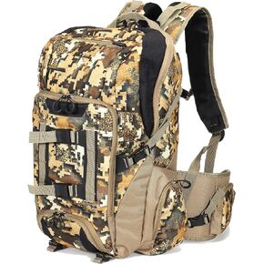 AUSCAMOTEK Camo Hunting Backpack Camouflage Bag Waterproof Day Pack for Fishing Hiking Camping Digital Desert Large
