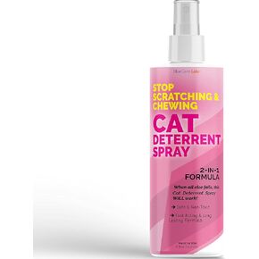 Cat Deterrent Spray with Rosemary Oil, Lemongrass & Cinnamon to Stop Cat Scratching Furniture, Plants, Floors and More - Non-Toxic - Made in USA in Kuwait