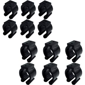 YSESOAI مجموعة من 12 حامل قضيب صيد السمك مشابك مطاطية سوداء (6 قطع في كل حجم), أسود, L in Kuwait