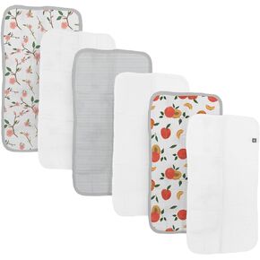 عبوة من 6 قطع من قماش الموسلين القطني للتجشؤ من روفر | 100% قطن | متعدد الطبقات | فائقة الامتصاص | سوبر سوفت | تصميم مريح | تجشؤ الطفل حديث الولادة | عكسها | كبير 21 × 14 بوصة | خوخي in Kuwait