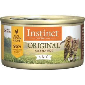 Instinct Original Grain Free Real Chicken Recipe Natural Wet Canned Cat Food, 3 oz. Cans (Case of 24)