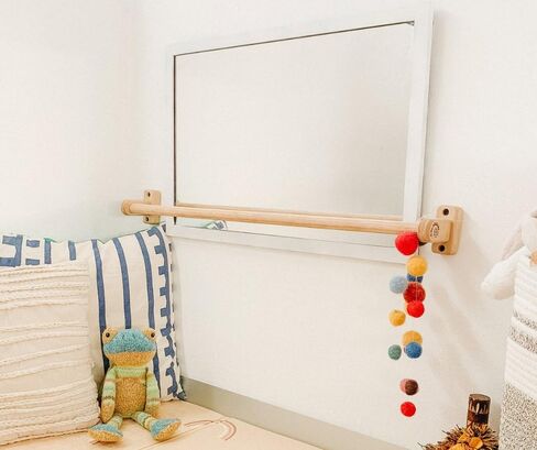 MonSensory 32.5" Wall Mounted Pull-Up Bar for Infants - Play Gym and Indoor Climbing Toy for The Montessori Baby in Saudi Arabia