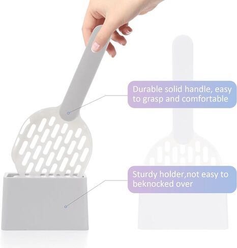 صندوق فضلات القطط قابل للطي مع غطاء، وعاء فضلات القطط كيتي مغلق بالكامل ومضاد للتناثر مع مقبض، نونية كبيرة للقطط، مدخل أمامي، مخرج علوي، مرحاض القطط من نوع الدرج، سهل التنظيف بمغرفة فضلات القطط الأنيقة in Kuwait