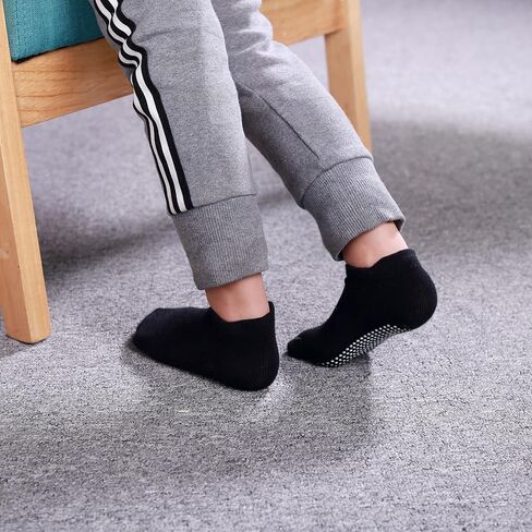 Tenpluszero 12 زوجًا من جوارب الكاحل للأطفال مضادة للانزلاق مع مقابض مضادة للانزلاق للأطفال الصغار والأولاد والبنات in Kuwait