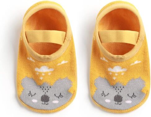 Zumou Baby Non Skid Anti Slip Socks Grip for Toddler Girls Boys Slipper 0-36 Months 6 Pairs in Saudi Arabia