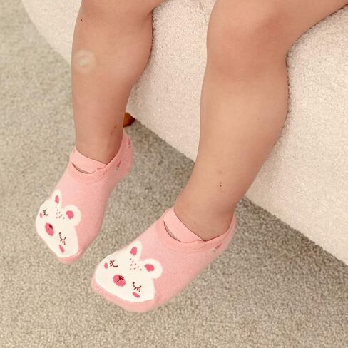 Zumou Baby Non Skid Anti Slip Socks Grip for Toddler Girls Boys Slipper 0-36 Months 6 Pairs in Saudi Arabia