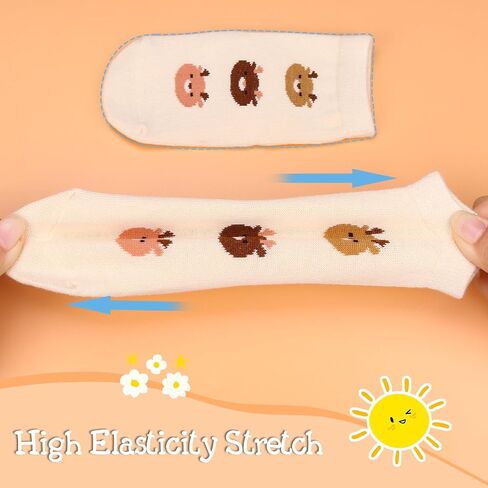 FWUNYVN 5 Pairs Toddler Non Slip Socks, Cotton Baby Socks with Grippers, Cute Socks for Boy Girl Infant Kids in Saudi Arabia