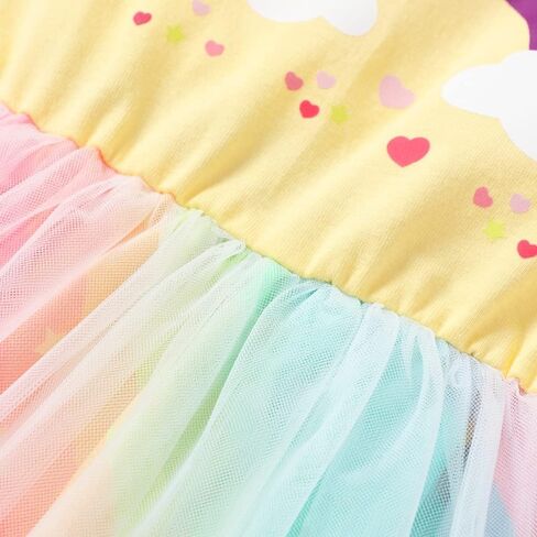 Akyzic Toddler Tulle Dress Unicorn Outfit Birthday Princess Party Girls Summer Causal Tutu Skirts in Saudi Arabia