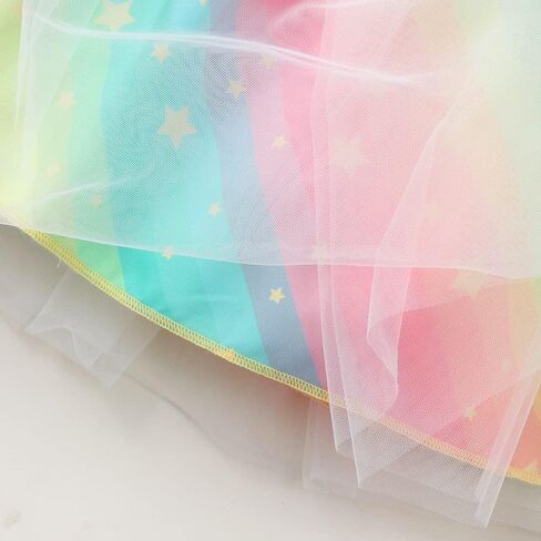 Akyzic Toddler Tulle Dress Unicorn Outfit Birthday Princess Party Girls Summer Causal Tutu Skirts in Saudi Arabia