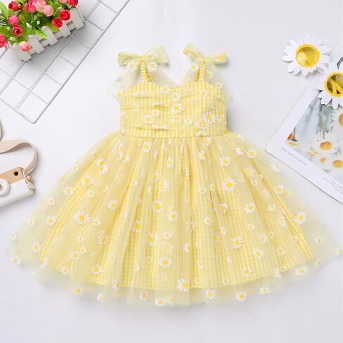 AWIBMK Baby Girls 1st Birthday Outfit Star Sequins Tulle Dress Sleeveless Bowknot Decor Princess Party Cake Smash Clothe in Saudi Arabia