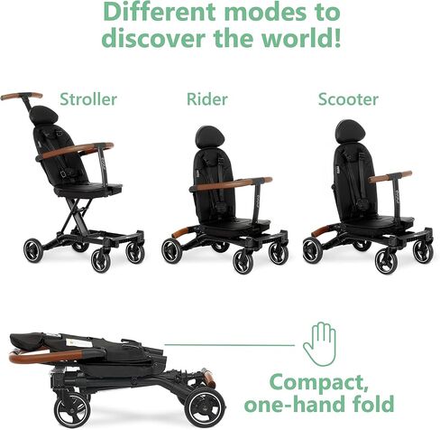 Evolur Cruise Rider Stroller, Lightweight Stroller with Compact Fold, Easy to Carry Travel Stroller, Koala Gray in Saudi Arabia