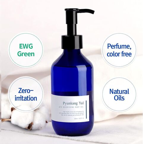 بيونكانغ يول زيت اطفال مغذي من ايه تي او - زيت طبيعي ممتاز - 6 حواجز رطوبة تقضي على الجفاف - بذور اللوز الحلو وزيت الزيتون - يهدئ بشرة الاطفال المتهيجة - زيت البرغموت 6.42 اونصة سائلة in Kuwait