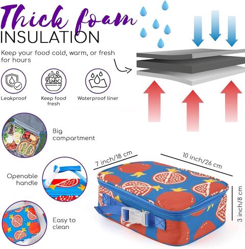 كلوسبارك للأطفال، صندوق غداء، حقيبة غداء، حقيبة غداء معزولة (أزرق) in Kuwait