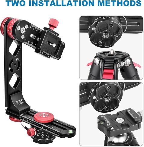 كافيكس راس جيمبال صغير PH-720B مع مشبك كيو ار ولوحة، دوار فهرسة للصور البانورامية 360 × 360 درجة in Kuwait