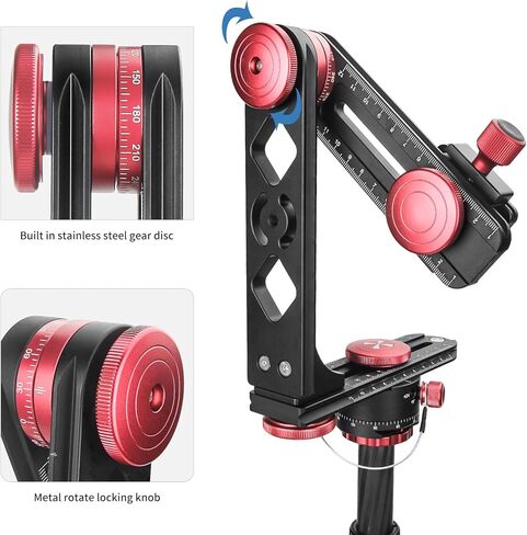 كافيكس راس جيمبال صغير PH-720B مع مشبك كيو ار ولوحة، دوار فهرسة للصور البانورامية 360 × 360 درجة in Kuwait