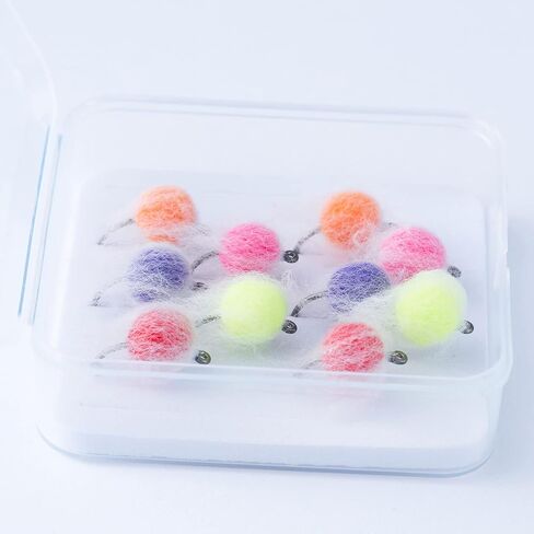 BASSDASH Fly Fishing Wet Flies Streamers Nuke Eggs for Trout Steelhead Salmon Fishing, Fly Lure Kit with Box in Kuwait