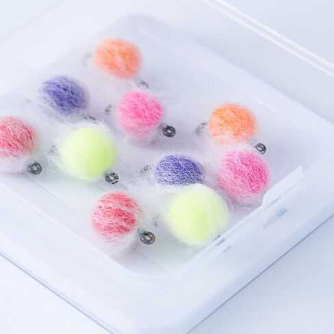 BASSDASH Fly Fishing Wet Flies Streamers Nuke Eggs for Trout Steelhead Salmon Fishing, Fly Lure Kit with Box in Kuwait