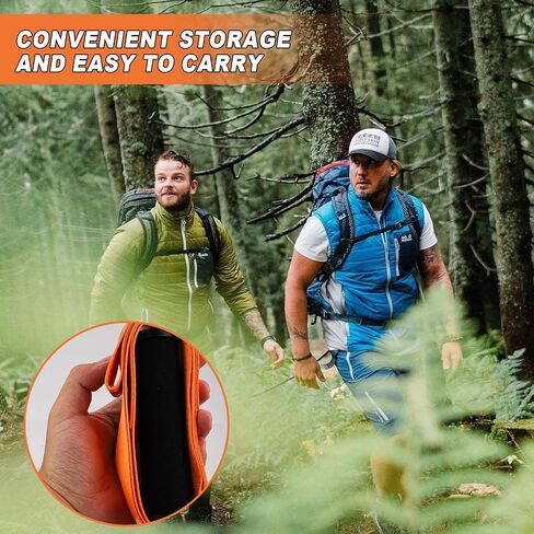 Deer Drag Rope and Harness, Reflective Deer Drag Strap with Adjustable Shoulder Strap, Deer Hunting Accessories Deer Pull Rope for Deer Hunters Package, Luggage Easy Dragging and Pulling (Orange) in Saudi Arabia