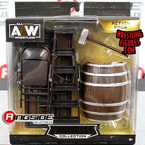 ايه اي دبليو طاولة وسلم وكرسي ومطرقة وبرميل مصارعة مجسمة من 5 قطع in Kuwait