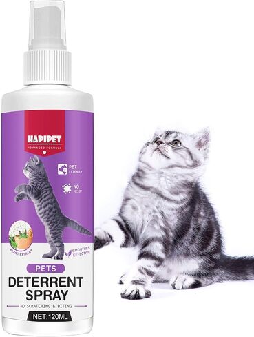 Inscape Data Cat Deterrent Spray, Cat Repellent Spray for Furniture & Plants, Effective Cat Deterrent Indoor & Outdoor for Pet Behavior Training, Keep Cats Off - Indoor & Outdoor Use in Kuwait