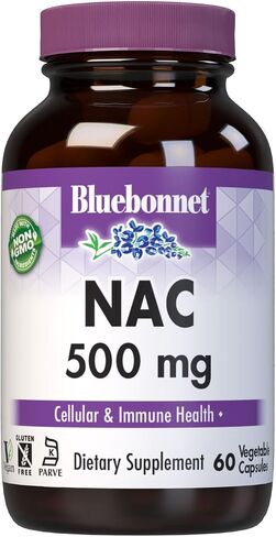 Bluebonnet NAC 500 mg Vitamin Capsules, 60 Count in Saudi Arabia