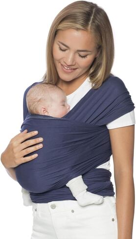 Ergobaby Aura Baby Carrier Wrap for Newborn to Toddler (7-25 Pounds), Indigo in Kuwait