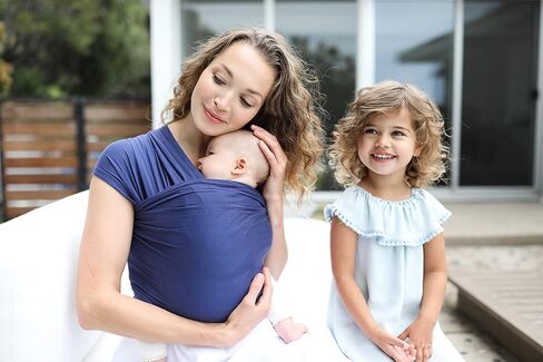 Ergobaby Aura Baby Carrier Wrap for Newborn to Toddler (7-25 Pounds), Indigo in Kuwait