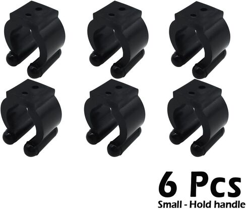 YSESOAI مجموعة من 12 حامل قضيب صيد السمك مشابك مطاطية سوداء (6 قطع في كل حجم), أسود, L in Kuwait