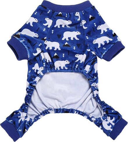 بيجامة Enipoly للكلاب الصغيرة من سلالة الكلاب الناعمة Pjs Onesie Cat بذلة مريحة للحيوانات الأليفة، قلادة صغيرة باللون الأسود in Saudi Arabia
