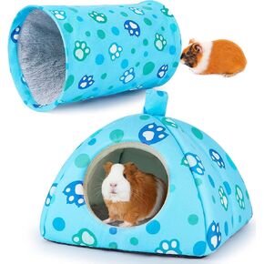 Unicorn Catcher Guinea Pig Hideout and Guinea Pig Tunnel, 2 Pack Guinea Pig Toys Washable Guinea Pig Bedding Soft Guinea Pig Accessories for Guinea Pig Cages