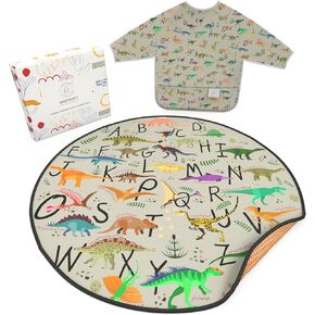 Splat Mat for Baby – Under High Chair Floor Mat Protects Wood, Vinyl and Carpet from Spills – Waterproof 4 Layer Baby Mat with Anti-Skid Backing Deters Bunching and Sliding (51" x 51") in Kuwait