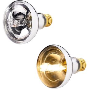 75W UVA UVB Basking Spot Bulb,Reptile Heating Lamp Bulbs,Full Spectrum Sun Light for Reptile Amphibian Bearded Dragon Lizard Tortoise Snake-2 Pack