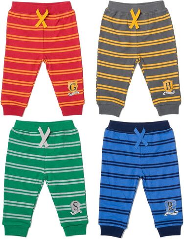Harry Potter Hufflepuff Slytherin Ravenclaw Baby 4 Pack Jogger Pants Newborn to Infant in Saudi Arabia