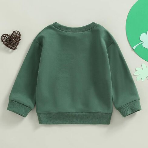 JLKGICF طفل رضيع فتاة صبي عيد الحب الزي لطيف إلكتروني طباعة البلوز Crewneck البلوز ملابس عيد الحب in Kuwait