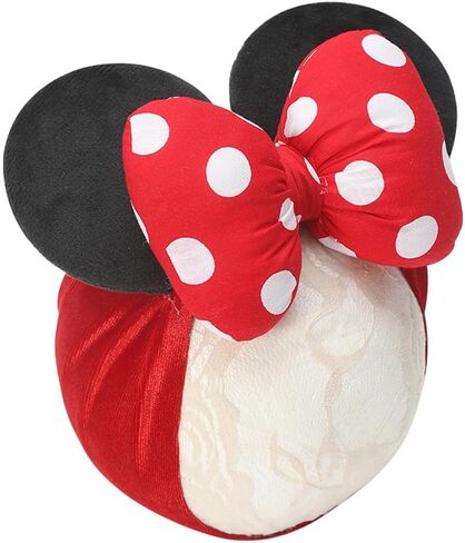 غطاء رأس لآذان الفأر من جياهانغ مع قوس منقط بالترتر، عصابة شعر عمامة مخملية واسعة، أغطية رأس تنكرية، عصابة رأس على شكل فيونكة للشعر للأطفال الصغار، والأطفال، مستلزمات الحفلات in Kuwait