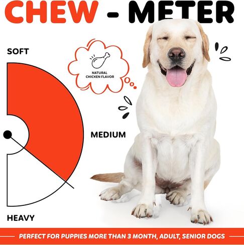 Wootsy Chicken Jerky Dog Treats - Rawhide Free Dental Health Support Dog Snacks - Real Chicken - Grain Free, Low-Calorie, High-Protein, Canine Chews, 16 Sticks per Pack in Kuwait