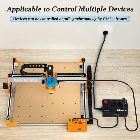 FoxAlien Relay Module Relay Switch for CNC Router Machines, Routers and Dust Collector Synchronously Control (110V US Sockets & Plug, for All FoxAlien Machines) in Saudi Arabia
