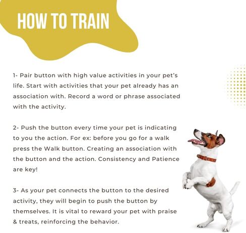 أزرار الكلاب الناطقة من كيلاب - حزمة مكونة من 12 زرًا للتواصل مع الكلاب قابلة للتسجيل مع سجادتين | أزرار التحدث للكلاب والقطط | زر الكلب المتكلم للتواصل مع 30 ملصقًا (12 عبوة) in Kuwait